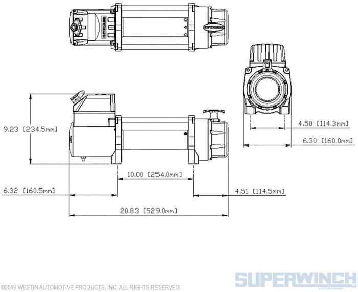 Superwinch Tiger Shark 11500 12V Winch-Synthetic Rope - Image 3