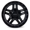 ROH Alloy Hammer Matt Black w/Gloss Lip & Anodised Bolts 17 x 9, 6/139.7 +25p - Image 3