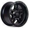 ROH Alloy Hammer Matt Black w/Gloss Lip & Anodised Bolts 17 x 9, 6/139.7 +25p