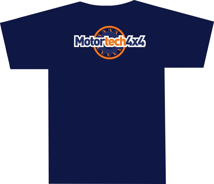 Motortech 4x4 T Shirts - Large - Navy Blue - Image 2