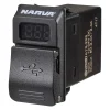 Narva Dual USB Charger 12/24V With LED Volt/Amp Meter
