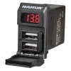 Narva Dual USB Charger 12/24V With LED Volt/Amp Meter - Image 2