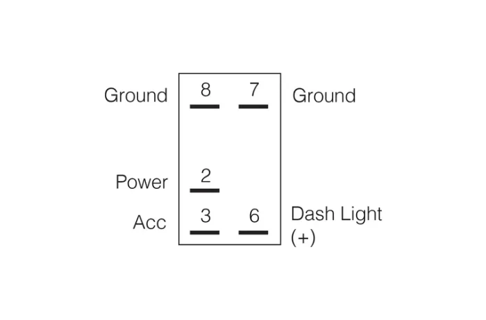 Narva Sealed Rocker Switch Off/On SPDT 12V/24V Blue LED Illuminated Backup Lights Symbol - Image 2