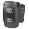 Narva Sealed Rocker Switch Off/On SPDT 12V/24V Blue LED Illuminated Backup Lights Symbol