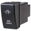 Holden Style Sealed Push Switch Off/On SPDT 12V Blue LED Illuminated Aux Lights Symbol