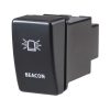 Holden Style Sealed Push Switch Off/On SPDT 12V Blue LED Illuminated Beacon Symbol
