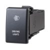 Holden Style Sealed Push Switch Off/On SPDT 12V Blue LED Illuminated Driving Lights Symbol