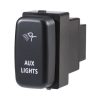 Mitsubishi Style Sealed Push Switch Off/On SPDT 12V Blue LED Illuminated Aux Lights Symbol