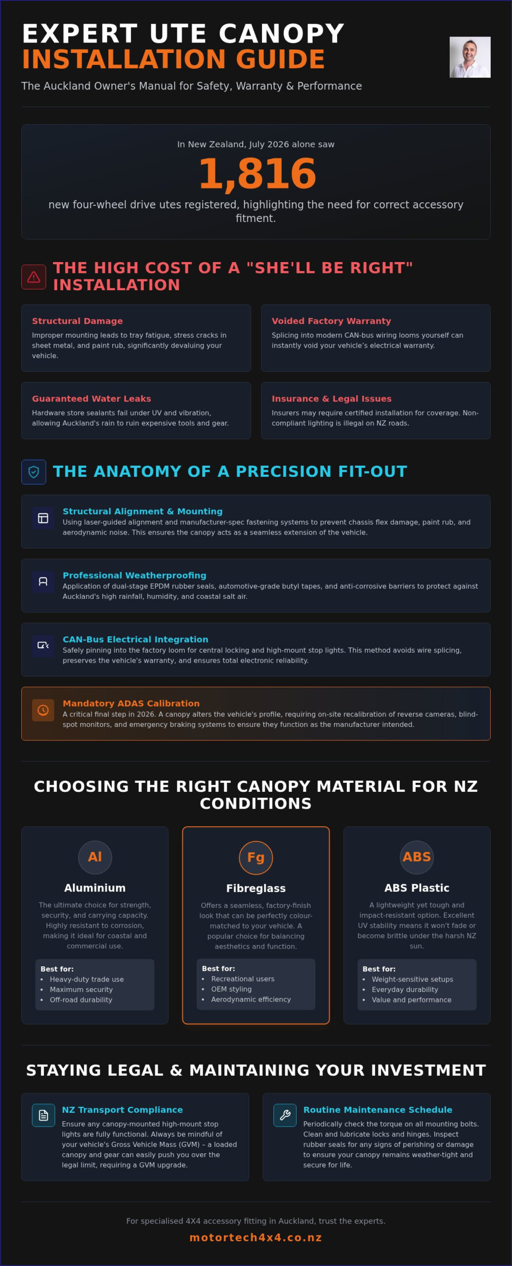 Professional Ute Canopy Installation Auckland: The 2026 Expert Guide