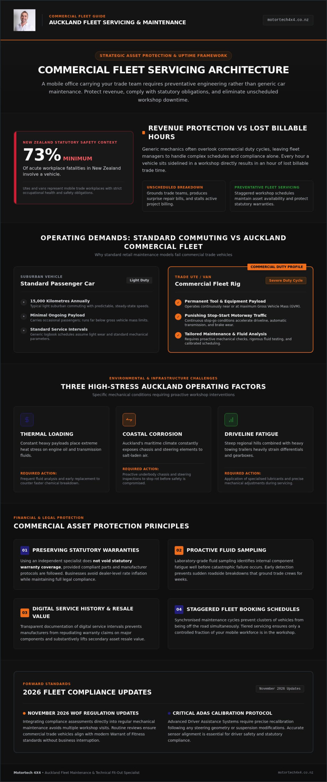 Commercial Fleet Servicing Auckland: The 2026 Maintenance Guide